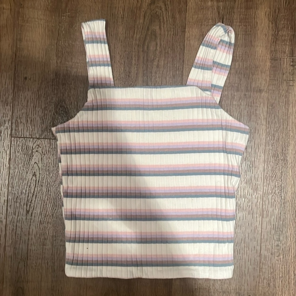 SO Teen Sqare Striped Tank Top (size S)